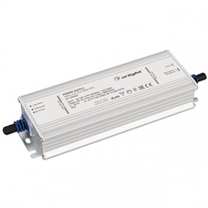 Блок питания ARPJ-LG-2141050-PFC (150W, 95-214V, 0.5-1.05A) 039540, Источник тока с гальванической развязкой для светильников и мощных светодиодов. Входное напряжение 120-277 VAC. Выходные параметры: 95-214 В, 500-1050mА (регулировка встроенным потенциометром, установка по умолчанию 700мА), 150 Вт. Встроенный PFC >0.95.