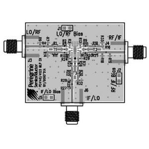 EK4140-01, Радиочастотные средства разработки High-Linearity MOSFET Quad Mixer Eval. Board