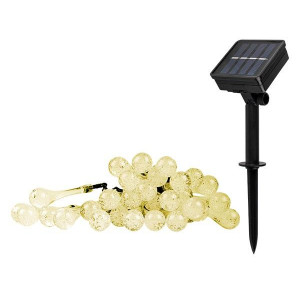 Светильник светодиодный SLR-G08-30W садовый; гирлянда капли теплый бел. солнечная батарея 5040960
