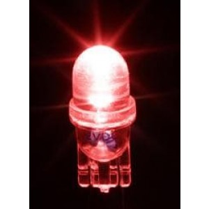 LE-0503-03R, Светодиодные лампы - Светодиоды с цоколем Red 630nm 12V Wedge Base LED Lamp