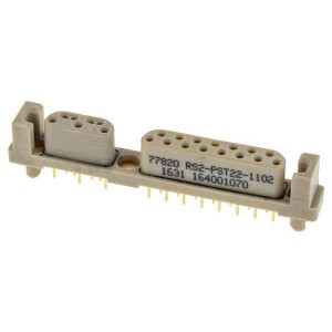 RS2-PST22-1102, Соединители для ввода/вывода 22P STRAIGHT PLUG PCB .115 Stickout