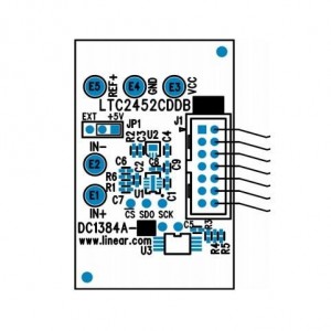 DC1384A-A, Средства разработки интегральных схем (ИС) преобразования данных LTC2452: 16-bit, SPI Differential Ultra-