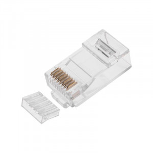 Разъем RJ-45(8P8C) под витую пару, UTP, CAT 6, с вставкой 05-1031