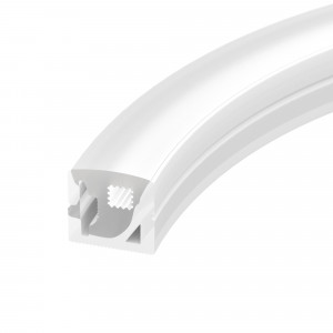 Силиконовый профиль WPH-FLEX-1616-SIDE-S11-5m WHITE 040271(1), Цельнолитой силиконовый гибкий профиль, белый матовый. Габаритные размеры 5000х16х16 мм. Горизонтальный изгиб SIDE, минимальный радиус изгиба 30 мм. Для установки во влажных помещениях необходима герметизация при помощи двухкомпонентного эпоксидного герме