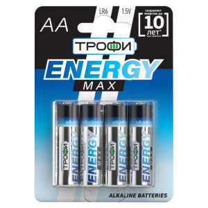 Батарейки LR6-4BL ENERGY MAX Alkaline (40/640/20480) Б0015138
