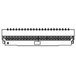 EA WF030-39S, Тонкопленочные дисплеи и принадлежности ZIF CONNECTOR .3MM BOTTOM CONTACT