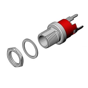 PCL721A, Соединители питания для постоянного тока Panel Mnt 2.1mm Long Bushing Straight PC