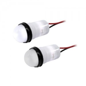 PML50SWFVW, Светодиодные панельные индикаторы 1090mcd Semi Dome White Flex Wire