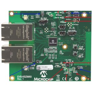 EVB-KSZ9893, Средства разработки сетей Ethernet  KSZ9893 Plug-in Evaluation Board