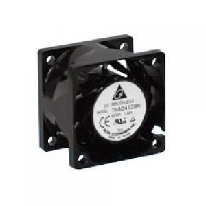 THA0412BN, Вентиляторы постоянного тока DC Tubeaxial Fan, 40x28mm, 12VDC, 29.52CFM, 10.68W, 0.89A, 59dBA, 19000RPM, Ball Bearing, 4 Lead Wires, Tachometer, PWM