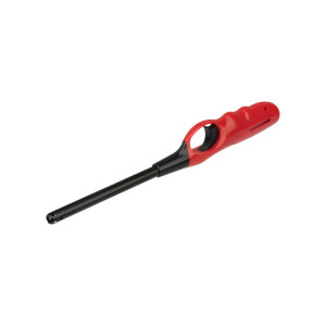 Бытовая газовая пьезозажигалка с классическим пламенем, многоразовая (1 шт.) красная СК-302L 61-0961