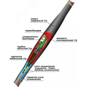 Муфта кабельная соединительная 1СТп(тк)-4х(16-25) с соединителями болтовыми 22010005