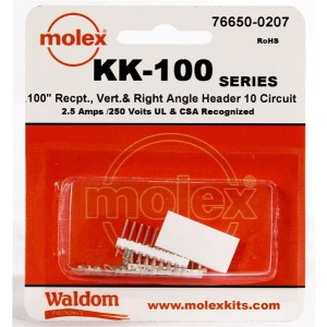 76650-0207, Проводные клеммы и зажимы KK-100 Connector Kit V & RA Hdr Rec 10Ckt