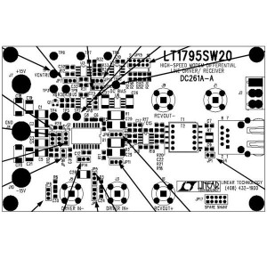 DC261A-A, Средства разработки интегральных схем (ИС) усилителей LT1795CSW - High-Speed Modem, Differenti