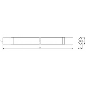 Светильник светодиодный SPP-3-40-4K-M 36Вт 4000К IP65 3060лм 1200х64х40 Ra>80 матов. Б0041975