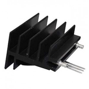 M49165B021000G, Радиаторы Max Clip Board Level Heatsink for TO 247, TO 220, TO 126, Aluminum, Solderable Pins, Black Anodized, 22x41.91x32mm (WxLxH), 665884