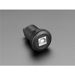 4212, Принадлежности Adafruit  USB B Jack to USB A Jack Round Panel Mount Adapter