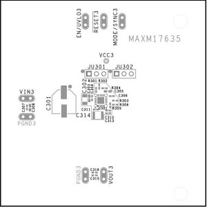 MAXM17635EVKIT#, Средства разработки интегральных схем (ИС) управления питанием Evkit for MAXM17635 4.5V to 36V Input, 2A, Adjustable Output Himalaya uSLIC Step-Down Power Module