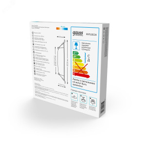 Светильник светодиодный ДВО 24 Вт 4000К 2100 лм 170-260В IP20 D225х26мм монт d190мм Пластик Elementary Gauss 997520224