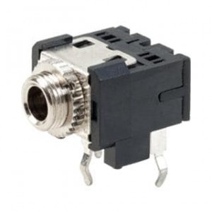 SJ1-3544, Телефонные разъемы audio jack, 3.5 mm, rt, stereo, through hole, 1 switch