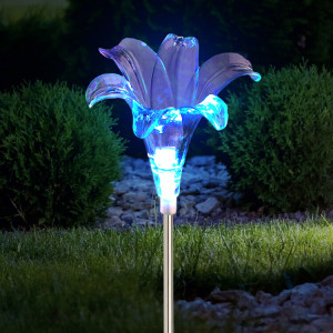 Светильник уличный ERASF22-19 Лилия на солнечных батареях садовый 75 см Б0053379