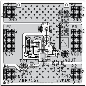 ADP7157CP-04-EVALZ, Средства разработки интегральных схем (ИС) управления питанием VREG=3.6V/VOUT=3.3V evaluation board