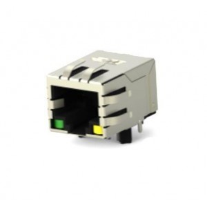 5-2337992-4, Модульные соединители / соединители Ethernet RJ45 JACK MAG. POE 10/100 LED 1X1