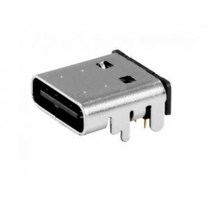UJC-HP-G-SMT-TR, USB-коннекторы USB jack, C type, power only, 8 pin, horizonal, gold flash plating, surface mount, T&R