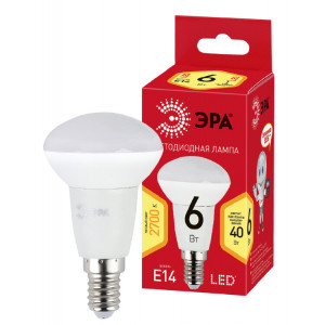 Лампочка светодиодная RED LINE ECO LED R50-6W-827-E14 Е14 / Е14 6Вт рефлектор теплый белый свет Б0020633