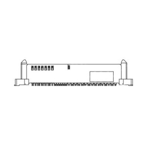 PSAS4F2130011TR, Соединители для ввода/вывода U.2 68 POS Receptacle, RA