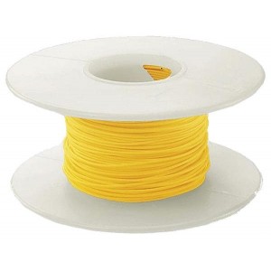 KSW30Y-1000, Монтажный провод 30AWG LOW STRP FORCE 1000' SPOOL YELLOW