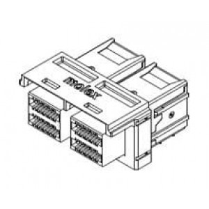 76867-1012, Высокоскоростные/модульные разъемы iPassPlus HD IntRec Assy 1x2 0.76AuSn12G