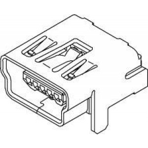 54819-0519, USB-коннекторы USB Mini-B Recept On-The-Go Rt.Angle