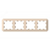 ATLASDESIGN ANTIQUE 4-постовая РАМКА, универсальная, ПЕСОЧНЫЙ (5шт) C3(+) ATN101204