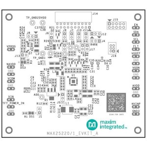 MAX25221EVKIT#, Средства разработки визуального вывода Evaluation Kit for Automotive 4-Channel TFT-LCD Power Supply with VCOM Buffer