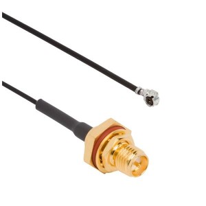 336312-12-0050, Соединения РЧ-кабелей SMA Jack-AMC RA Plug 113mm Cable, 50mm