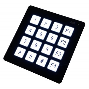 TKU016CT-A100, LCD Touch Panels 4x4 Keypad Capacitive Touch