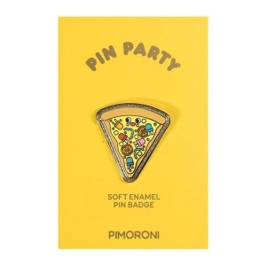 PIM326, Принадлежности Pimoroni Pimoroni Pin Party Enamel Pin Badge - Component Pizza