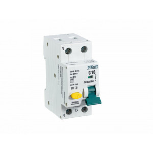 Выключатель автоматический дифференциального тока 2п (1P+N) C 16А 30мА тип AC 6кА ДИФ-103 16204DEK