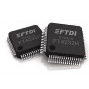 FT4232H-56Q-REEL, ИС, интерфейс USB Quad 480Mbs 4 UART USB 2.0 12Mbit