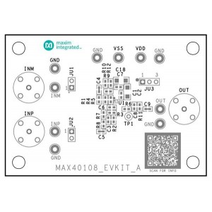 MAX40108EVKIT#, Средства разработки интегральных схем (ИС) усилителей EVKit for 1V - 3.6V Low Voltage Precision OpAmp