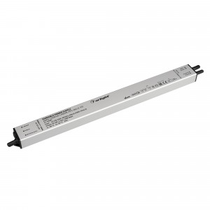 Блок питания ARPV-LG48160-LINEAR-PFC-DALI2-PD (48V, 3.34A, 160W) 034883, Диммируемый блок питания 48V с гальванической развязкой, ток 3.34А, 160Вт, с управлением DALI, c функцией PUSH-DIM, с корректором мощности, PF>0,95. Тонкий металлический корпус IP67. Вход: 220-240VAC. Выход: 48VDC, ШИМ 1кГц. Размер 350х30х21 mm.. Соответс