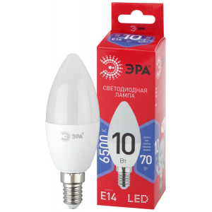 Лампа светодиодная RED LINE LED B35-10W-865-E14 R 10Вт B35 свеча 6500К холод. бел. E14 Б0045337