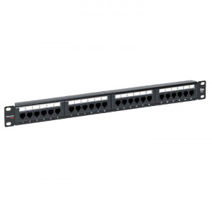 Патч-панель 19дюйм 1U кат.5E UTP неэкранир. 24 порта RJ45 Dual IDC TERACOM PRO TRP-PPNL-5EUTP-1U24