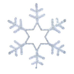 Фигура световая Снежинка цвет белый, размер 55x55 см, мерцающая 501-337