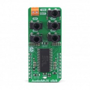 MIKROE-3344, Средства разработки интегральных схем (ИС) аудиоконтроллеров  AudioMUX Click