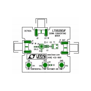 DC792A, Радиочастотные средства разработки LT5525EUF Low Power Downconverting Mixer