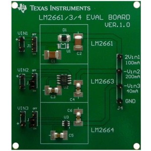 LM2661/3/4EVAL/NOPB, Средства разработки интегральных схем (ИС) управления питанием LM2661/3/4 EVAL BRD