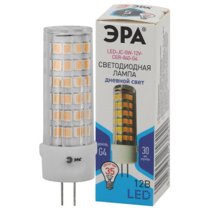 Лампочка светодиодная STD LED JC-5W-12V-CER-840-G4 G4 5Вт керамика капсула нейтральный белый свет Б0049088