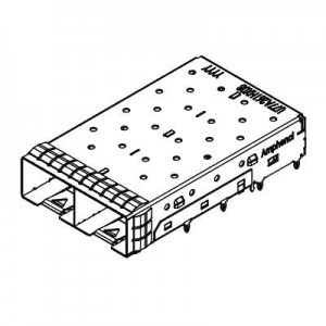 U77A261M2081, Соединители для ввода/вывода SFP PLUS CAGE 1X2 METAL SPRING FINGERS